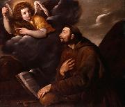Pasquale Ottino Saint Francis and the Angel oil painting on canvas